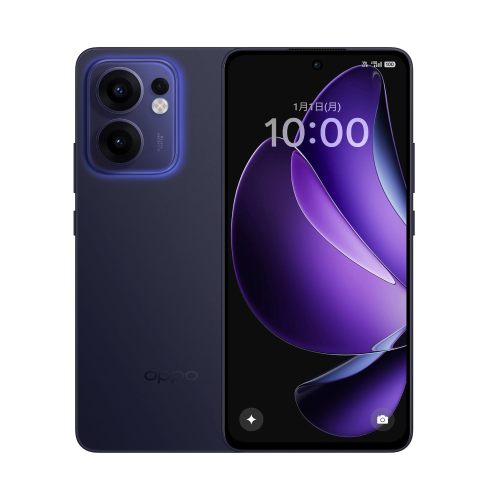 OPPO Reno13 Aのルミナスネイビー