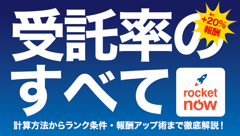 ロケットナウの受託率