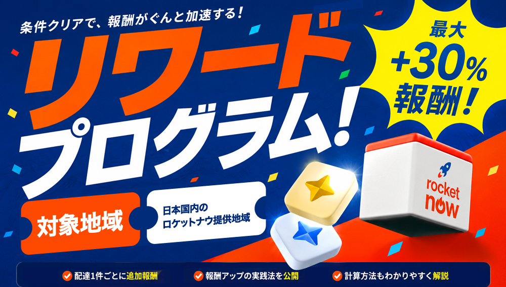 ロケットナウのリワードプログラムを解説